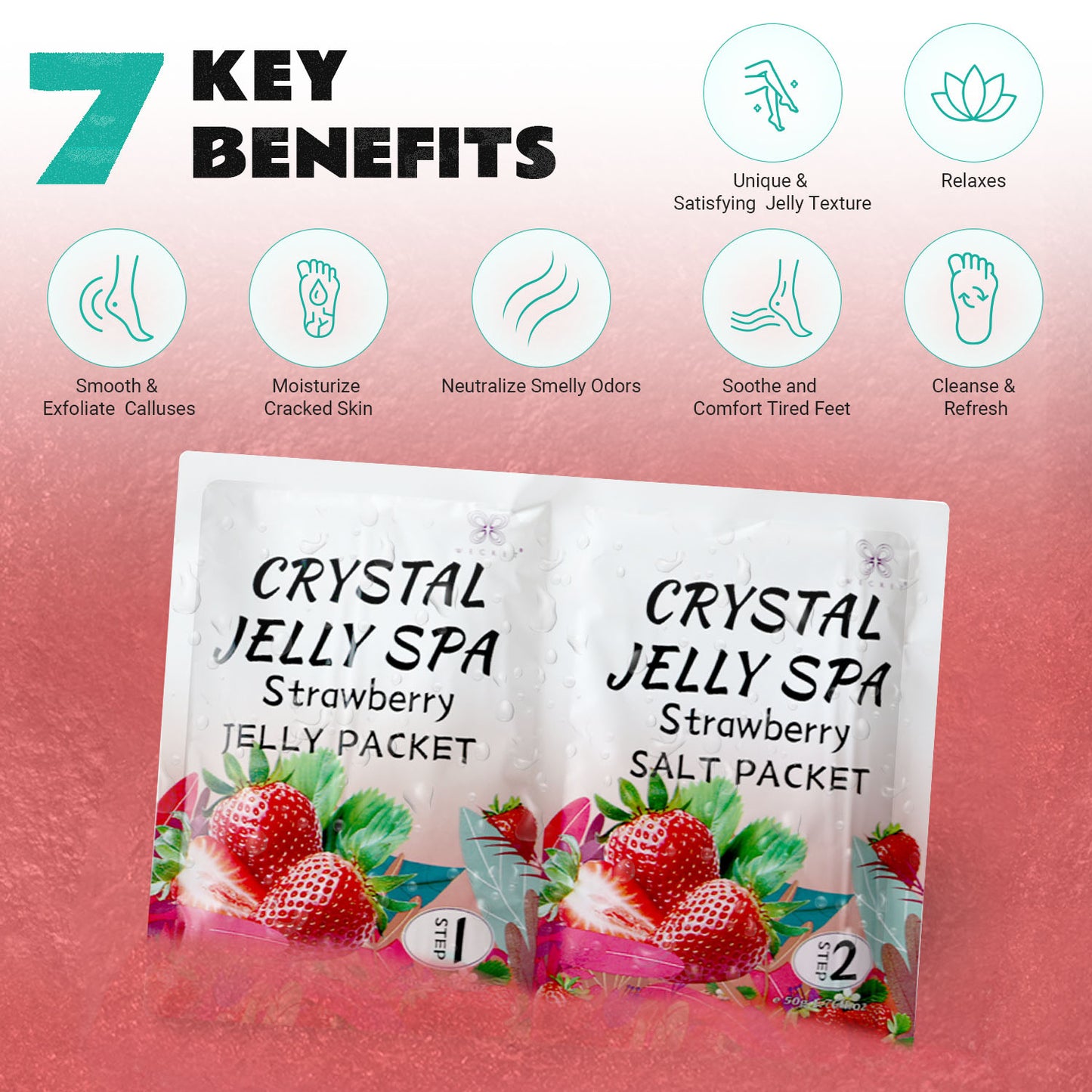 Jelly Pedicure Packs Strawberry