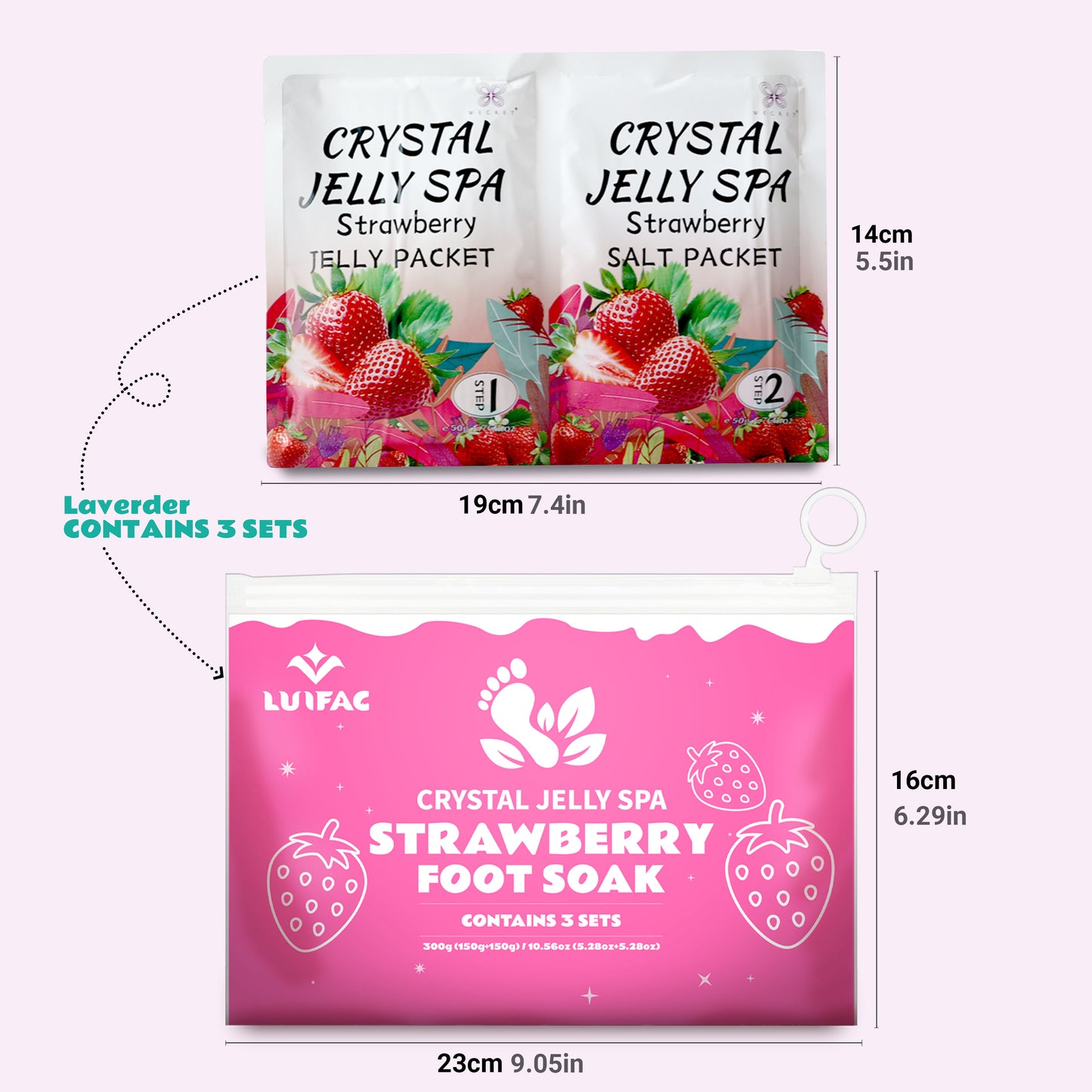 Jelly Pedicure Packs Strawberry
