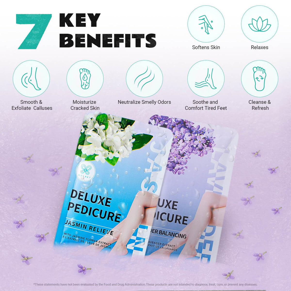 Individual foot soak packets